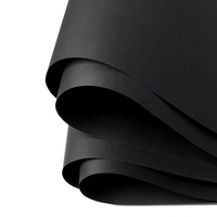 Papier et carton noir couché 80g-450g pour impression offset, marquage à chaud, cadre photo, boîte cadeau, cartes de visite, étiquettes, matériel de bricolage
