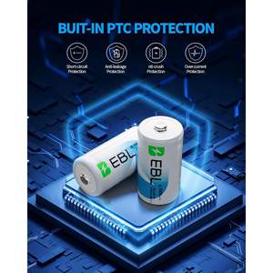 For EBL <b>CR123A</b> 6-Pack 123 3V Lithium High-Power <b>Batteries</b> 1600mAh Compatible with CR17345 CR17335 for Home Appliances Model AA - Product Image 2