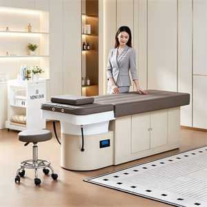 Mobilier de salon de beauté multifonction de luxe avec casier, table de massage et lit de shampoing pour <span class=keywords><strong>spa</strong></span> capillaire - Product Image 1