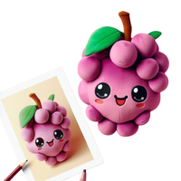 Peluche douce en coton PP, motif raisin, mascotte personnalisée, créez votre propre design, peluche mignonne et kawaii