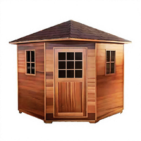 Cama Eléctrica Moderna de Madera Sólida de Cedro Rojo y Hemlock, Tamaño Personalizado, OEM/ODM, Capacidad para 1-8 Personas, Ecológica, para Villa o Apartamento, con Infrarrojos Lejanos