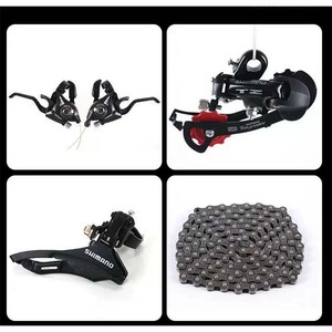 Downhill sneeuwfiets voor de dappere man met een sterk carbon frame, dubbele schouderbevestiging, voor- en achter-schijfremmen - Product Image 5