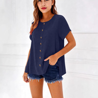 T-shirt OEM à manches courtes pour femme 2026 – Hauts confortables pour l'été – Vêtements décontractés et tendance pour femme