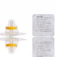 Filtre seringue à membrane PES stérilisé par gamma 13 mm 0,22 μm, faible adsorption des protéines, débit élevé, filtration stérile