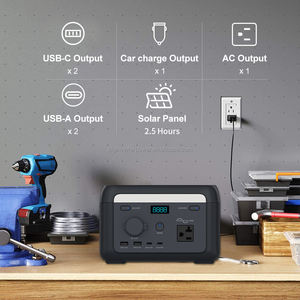 BIGINVERTER Estación de Energía Portátil de 200W, Generador Solar de 102Wh, Carga Solar en 2 Horas, Múltiples Salidas para Taller, Camping y Actividades al Aire Libre - Product Image 1