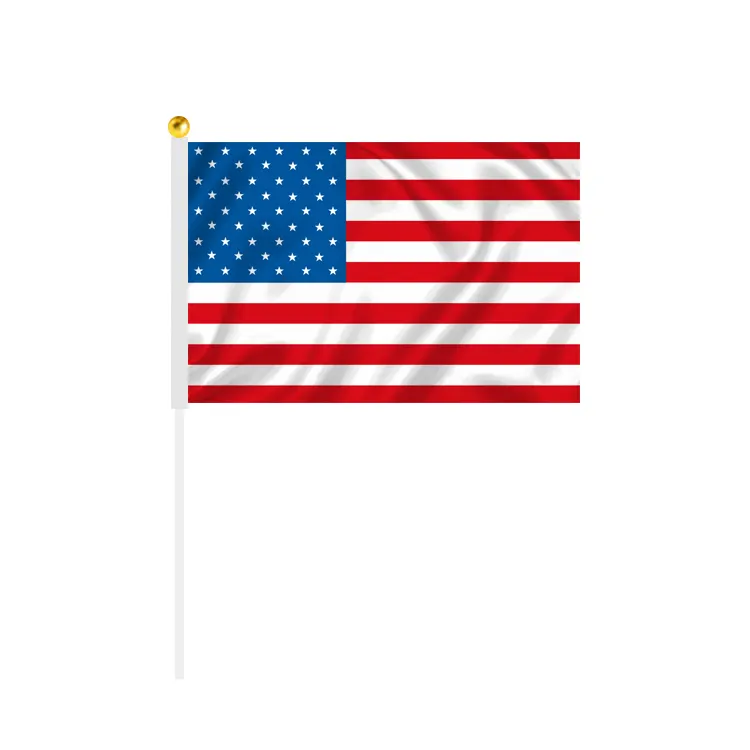 Factory Supply Holiday Celebration Best Quality United State Of America Hand Waving Flag