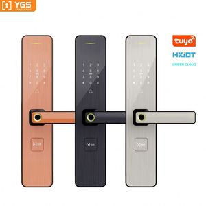 Serrure de porte extérieure intelligente électronique YGS pour la maison, avec empreinte digitale, code et carte RFID - Product Image 2