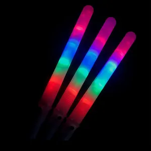 Kleurrijke Led Licht Stok Flash Glow Suikerspin Stok Knipperende Kegel Voor Vocale Concerten Night Partijen Led Suikerspin Stok
