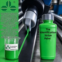 Peinture verte à base d'eau pour marquage des pneus, identification des bandes de roulement et extrusion