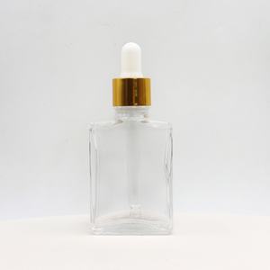 Botella de Vidrio Cuadrada Esmerilada de Lujo de 30 ml con Gotero y Logotipo Personalizado, Botella de Vidrio Cosmética Plana Mate/Negra/Transparente de 100 ml, Caja de 30 ml, Pedido Mínimo de 100 Unidades - Product Image 4