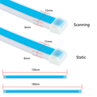 Super Bright Hood Light Drl Led bar 150 180 cm Blanc Couleur Ultra Mince Flexible Led Strip Light Car Start Scan Type