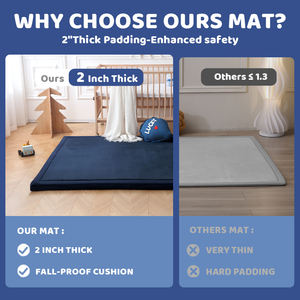 2 "épaissi japonais Tatami Mat pliable enroulable Matelas en mousse pour bébé Tapis de jeu pour chambre dortoir Yoga - Product Image 5