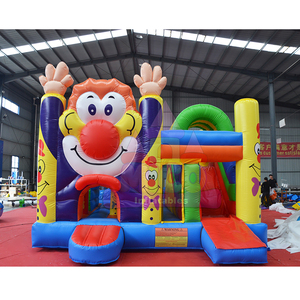 <span class=keywords><strong>Casa</strong></span> Gonfiabile Gigante a Forma di Clown con Scivolo Arcobaleno per Eventi Circensi e Celebrazioni Scolastiche di Carnevale - Product Image 1