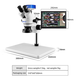 MSD202-4K-11.6C kính hiển vi zoom âm thanh nổi 7x 45x để sửa chữa điện thoại sửa chữa trang sức sửa chữa máy tính - Product Image 2