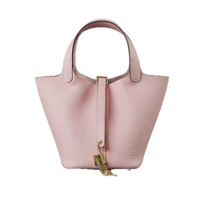 Sac seau en cuir véritable pour femme, en cuir de vachette pleine fleur, style panier, polyvalent - Product Image 5