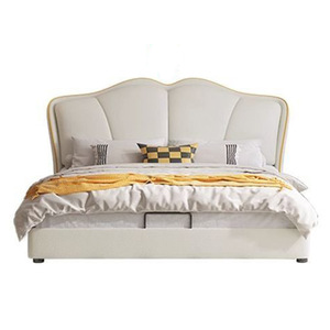 <span class=keywords><strong>Lit</strong></span> double moderne en bois italien avec cadre en silicone confortable, style pétale, <span class=keywords><strong>lit</strong></span> <span class=keywords><strong>de</strong></span> princesse pour chambre <span class=keywords><strong>de</strong></span> filles et usage hôtelier - Product Image 4