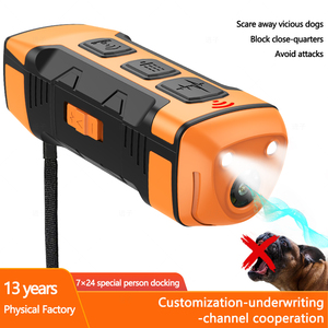 Ultrasonic <b>Dog</b> Trainer Handheld Bark Control Device with Twin <b>Lights</b> Flash for Outdoor Lawn Use - Product Image 4