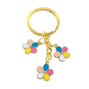 14 Năm Nhà Máy Tùy Chỉnh Kim Loại Men Đầy Màu Sắc Hoa Keychain Túi Xe Đồ Trang Trí Món Quà Thủ Công - Product Image 1