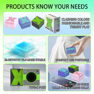 <span class=keywords><strong>Mini</strong></span> Subwoofer Cuadrado X1 Inalámbrico, HiFi Estéreo, Unidad de Bocina de 40 mm, Tamaño Compacto, Altavoz de Bajos Portátil de Metal - Product Image 6