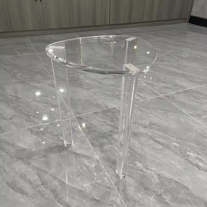 Table de salon <span class=keywords><strong>en</strong></span> acrylique <span class=keywords><strong>transparent</strong></span> <span class=keywords><strong>en</strong></span> vente <span class=keywords><strong>en</strong></span> gros <span class=keywords><strong>en</strong></span> usine Table d'appoint <span class=keywords><strong>en</strong></span> acrylique bon marché Table basse <span class=keywords><strong>en</strong></span> <span class=keywords><strong>plexiglas</strong></span> à côté de la table - Product Image 4