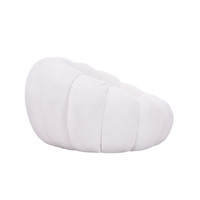 Nouvel arrivage de meubles de salon Boconcept, canapé simple blanc en forme de citrouille, chaise de loisirs en velours