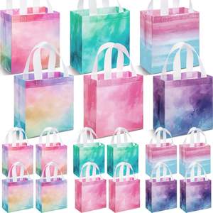 制造商工厂批发环保可重复使用PP无纺布手提袋定制徽标精美图案印刷中号购物袋 - Product Image 5