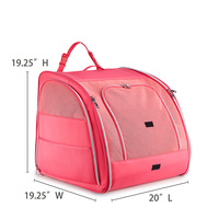 Sac de transport pliable pour chien, grande capacité, personnalisé en usine, respirant, avec fermeture éclair, en néoprène, pour intérieur et extérieur