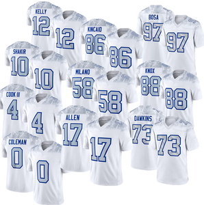 Nuove Maglie da Football dei Buffalo Rivalries: 17 Josh Allen, 0 Coleman, 4 James Cook III, F.U.S.E. Maglie da calcio USA cucite - Product Image 1