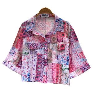 夏用半袖カジュアルブラウス レディース 無地シャツ エレガントトップス レディース服 卸売 - Product Image 5