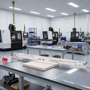 Machine de découpe et de gravure laser CO2 CNC 50W 800 mm, refroidie par eau, type portique, pour acrylique et matériaux non métalliques - Product Image 2