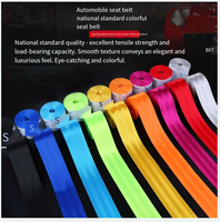 Ceinture de sécurité automobile très vendue avec personnalisation colorée, sangle universelle, imitation nylon, design créatif et personnalisé
