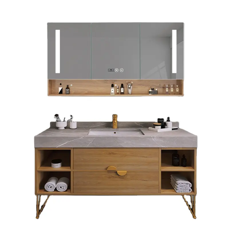 Wholesale medecine cabinet bathroom sink with mirror furniture vanity cabinet modern