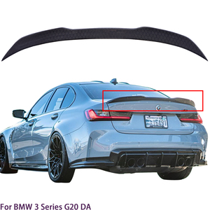 Aileron de coffre arrière en fibre de carbone style nid d'abeille DA pour BMW Série 3 G20 G28 & M3 G80 2018-2025 - Product Image 1