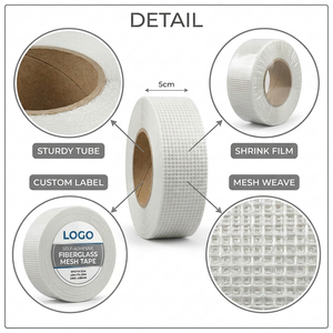 Cinta de Malla de Fibra de Vidrio Blanca Ignífuga y Retardante de Inflamación 5cm*100m/rollo - Product Image 3