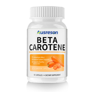 Cápsulas de Betacaroteno Ausreson OEM, Suplemento para la Salud, Cápsulas de Betacaroteno para Adultos, No Apto para Mujeres Embarazadas - Product Image 1