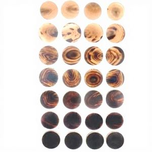 Hot Selling Original Brown Buffalo Horn Eco-Friendly Beads 4-Holes Flatback <b>Button</b> Blank Garment Accessories Clothes Jeans - Product Image 1