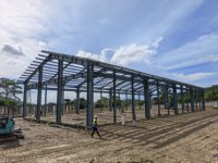 Structure en acier préfabriquée Q355B haute résistance pour entrepôt industriel et atelier de stockage