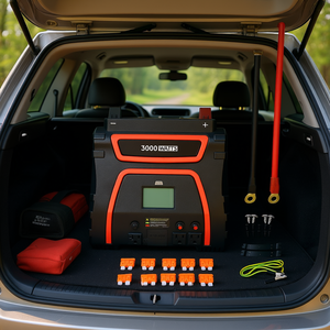 อินเวอร์เตอร์ไฟฟ้า 3000 วัตต์ คลื่นไซน์มอดิฟายด์ 12V เป็น 115V AC สำหรับใช้ในรถยนต์กรณีฉุกเฉิน พร้อมหน้าจอ LED - Product Image 2