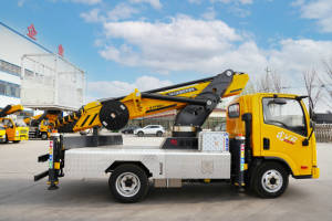 Скидка на автовышку 4x2 JQCM с регулируемой высотой подъема от 20 до 35 метров - Product Image 3