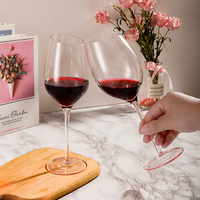 Verre à vin rouge flamant rose créatif, gobelet biseauté en cristal, coupe à champagne pour mariage
