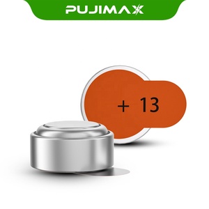 PUJIMAX Lot de 6 <span class=keywords><strong>piles</strong></span> bouton au zinc-air 1,45 V PR48 <span class=keywords><strong>13</strong></span> A13 13A P13 ZA13 jetables pour aides <span class=keywords><strong>auditives</strong></span> BTE CIC ITE - Product Image 1