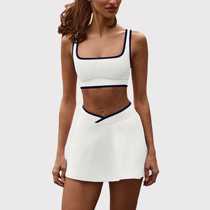 Pakaian tenis mengumpulkan Bra olahraga Golf rok Activewear <span class=keywords><strong>2</strong></span> buah set pakaian olahraga Yoga - Product Image 3