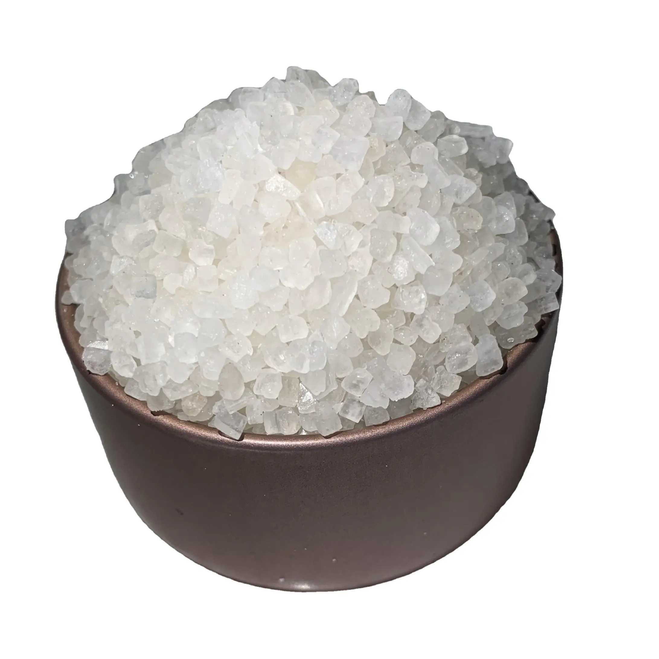 FCL CAS #7647-14-5 endüstriyel sınıf üretiminde beyaz kristal pelet ham deniz tuzu % 100% doğal sodyum klchloride % 98% Min.