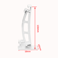 Supports de fixation de gouttière en PVC de haute qualité pour système de toiture, surface lisse, basse pression, en vinyle blanc
