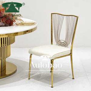 Mariage à Dubaï Chaise commerciale de luxe à cadre en acier inoxydable Mariage - Product Image 2