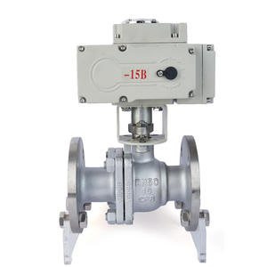 Vanne à bille à bride en acier inoxydable Dongqi Electric DN50 80 Q941F-16/25P, résistante aux hautes températures, vanne à bille à vapeur - Product Image 2