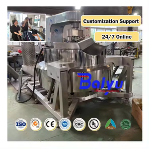Mélangeur planétaire industriel Baiyu avec cuve à double enveloppe pour sauces, garnitures et cuisson à l'étouffée à grande échelle - Product Image 5