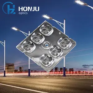 HONJU 90*120 degree 6H1 optical plastic Module lens outdoor street light lens 5050 lens for led