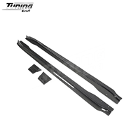 Kit carrosserie en fibre de carbone pour Porsche Taycan 2019-2023 pré-lifting : Lame avant, jupes latérales, diffuseur arrière
