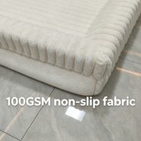 Lit pour animaux de compagnie en mousse à mémoire de forme orthopédique, imitation fourrure de lapin, tissu shaggy lavable, pour chat et chien, canapé d'intérieur, fabrication directe d'usine OEM